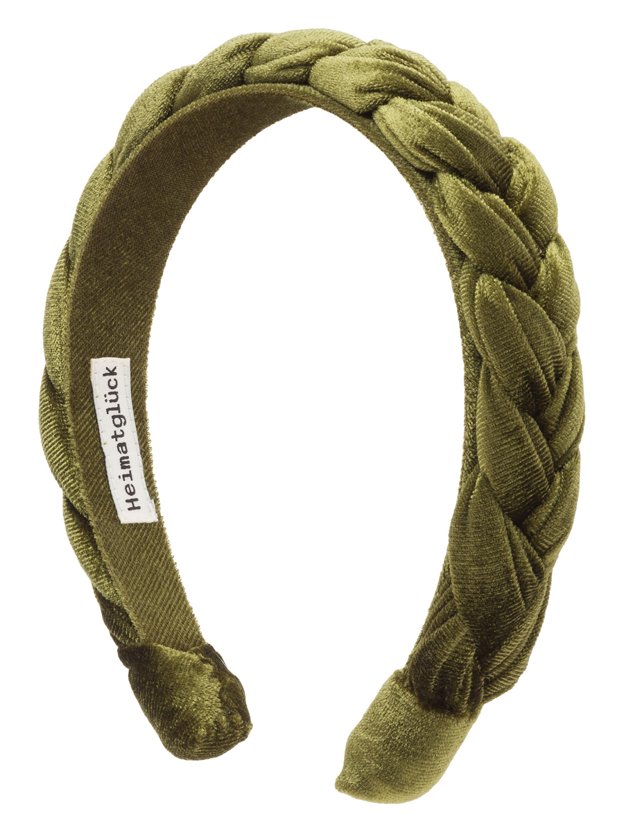 Haarreif geflochten olive